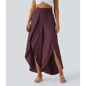 Halara Breezeful High Waist Slit Palazzo Pants Amaranth NEW Women's 2X